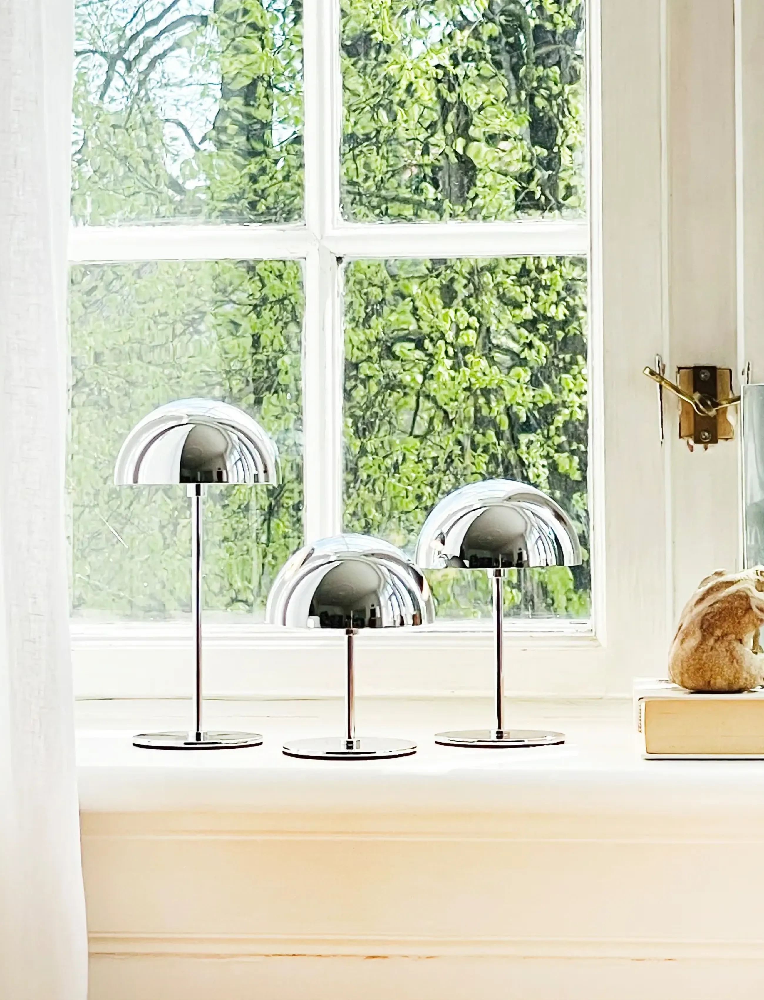 Dyberg Larsen - ALONG LED Minibordlampe Krom 3 stk. 10,15,20cm - mobile lampen - chrome - 5