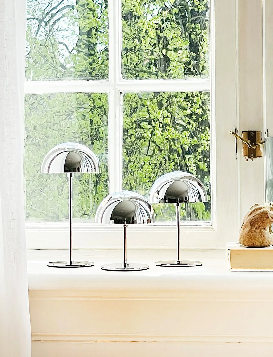Dyberg Larsen - ALONG LED Minibordlampe Krom 3 stk. 10,15,20cm - schreibtisch- & tischlampen - chrome - 5
