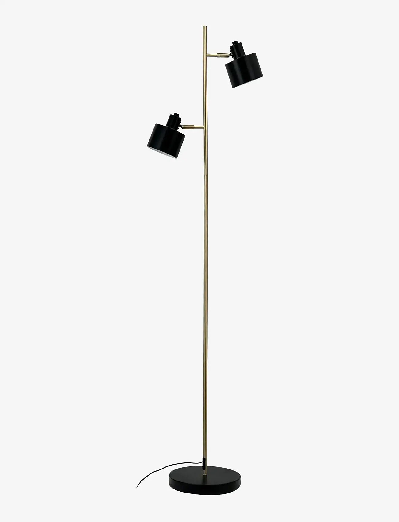 Dyberg Larsen - Ocean Sort/ messing gulvlampe - floor lamps - black/ brass - 1