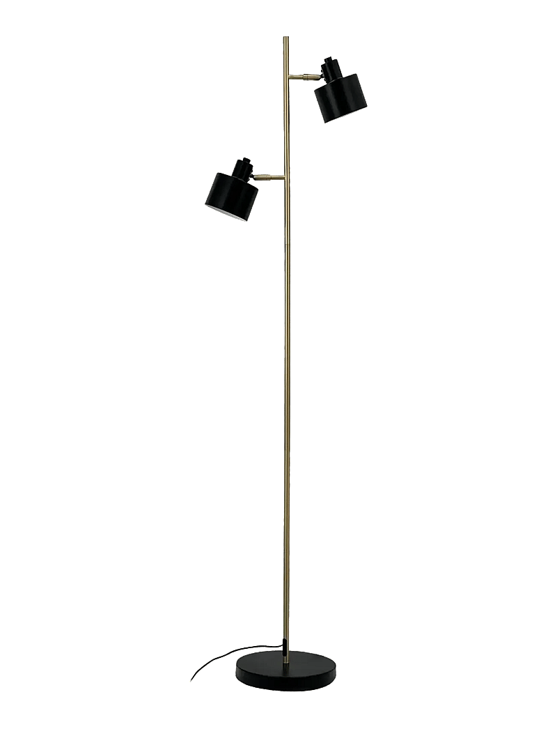Dyberg Larsen - Ocean Sort/ messing gulvlampe - põrandalambid - black/ brass - 1