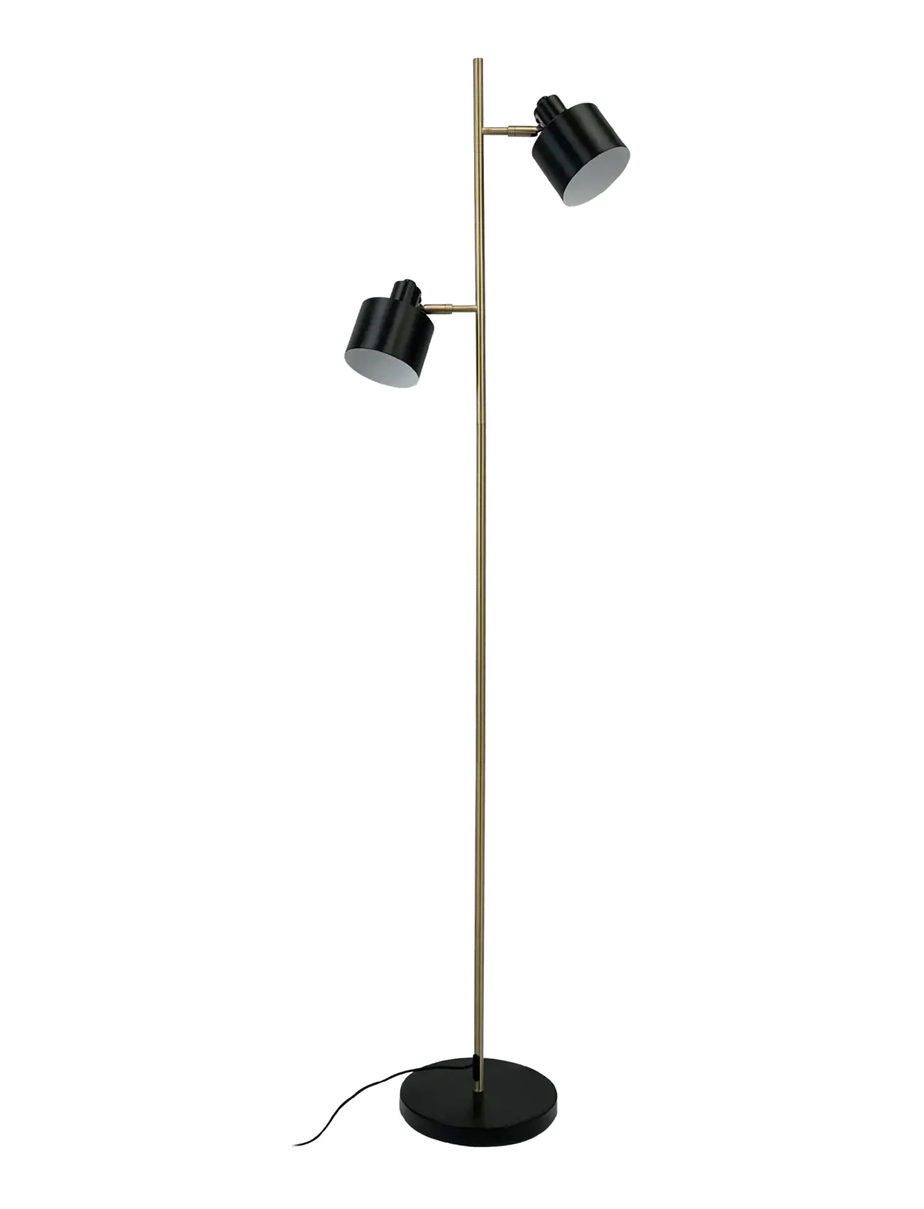 Dyberg Larsen - Ocean Sort/ messing gulvlampe - golvlampor - black/ brass - 2