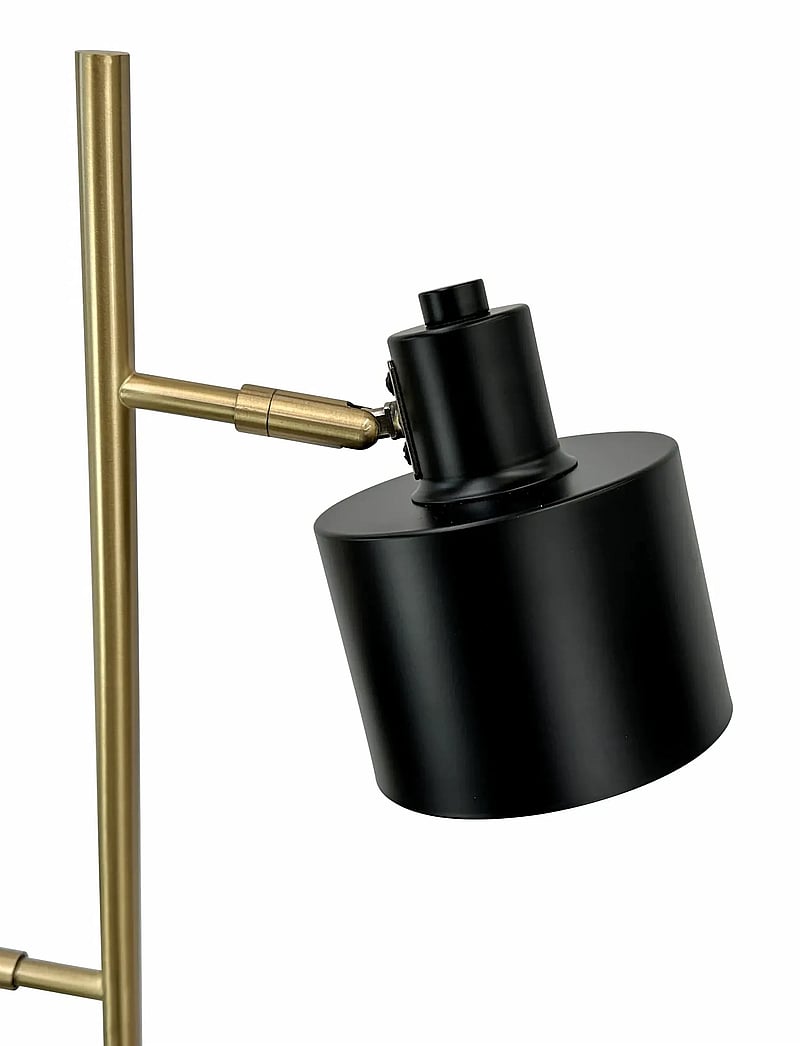 Dyberg Larsen - Ocean Sort/ messing gulvlampe - põrandalambid - black/ brass - 4