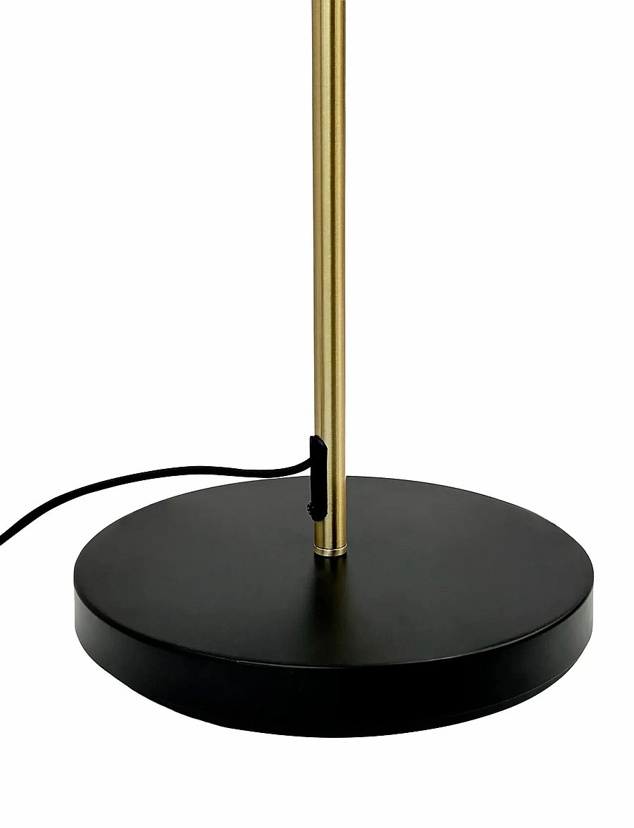 Dyberg Larsen - Ocean Sort/ messing gulvlampe - stehlampen - black/ brass - 5