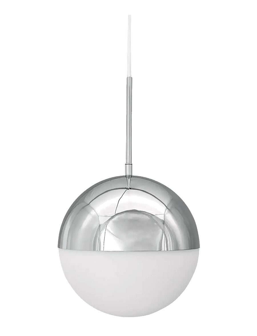 Dyberg Larsen - Nova D25 opal/ krom pendel - rippvalgustid - opal/ chrome - 1