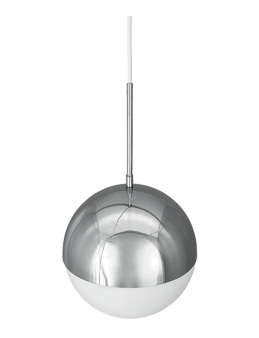 Dyberg Larsen - Nova D25 opal/ krom pendel - rippvalgustid - opal/ chrome - 2