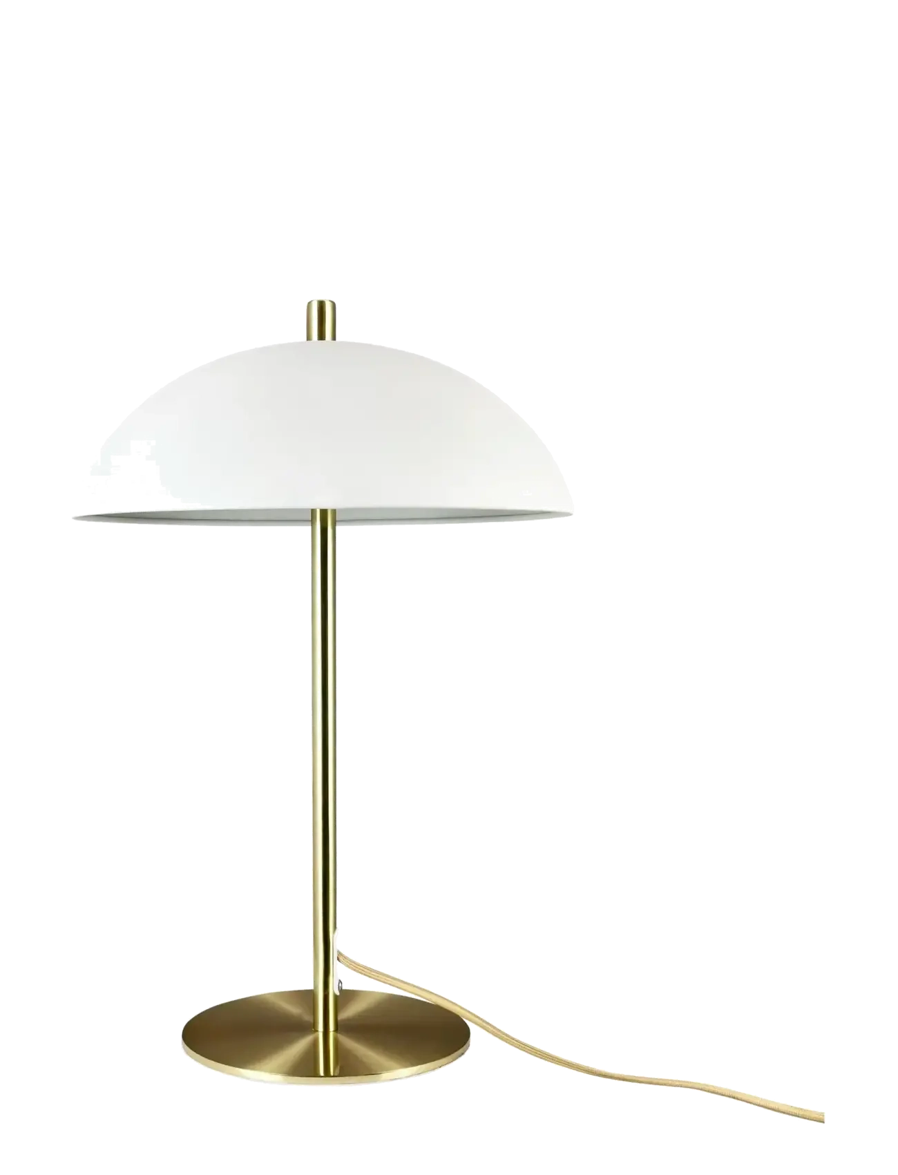 Dyberg Larsen Globus Bordlampe Beige/ messing - Beleuchtung - BEIGE/ BRASS / beige