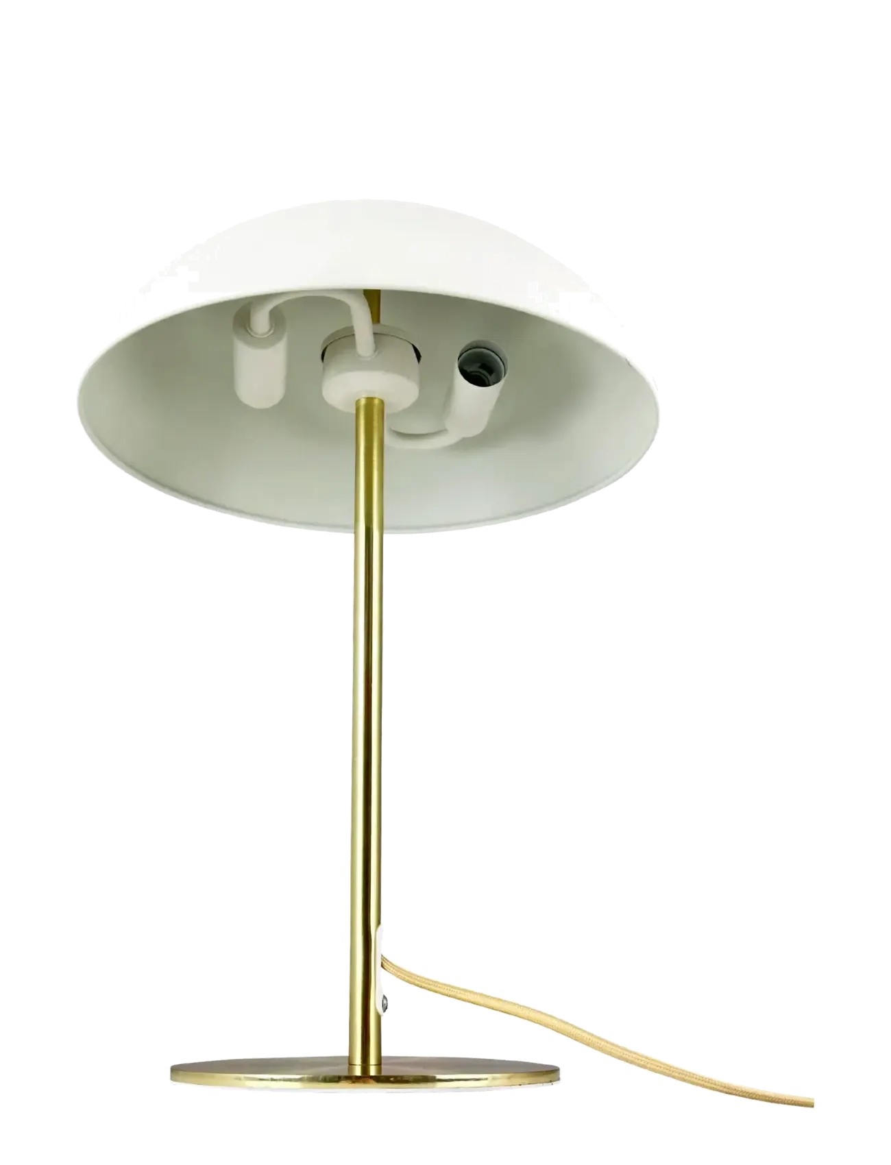 Dyberg Larsen - Globus Bordlampe Beige/ messing - borðlampar - beige/ brass - 3