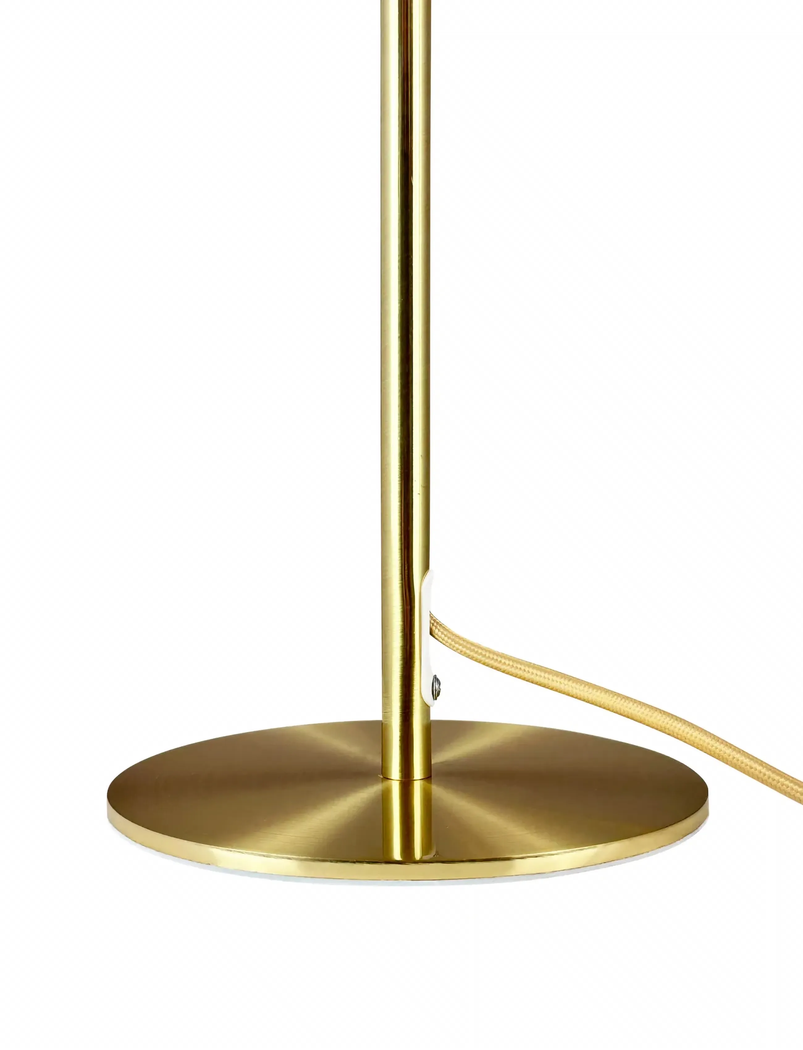 Dyberg Larsen - Globus Bordlampe Beige/ messing - borðlampar - beige/ brass - 4