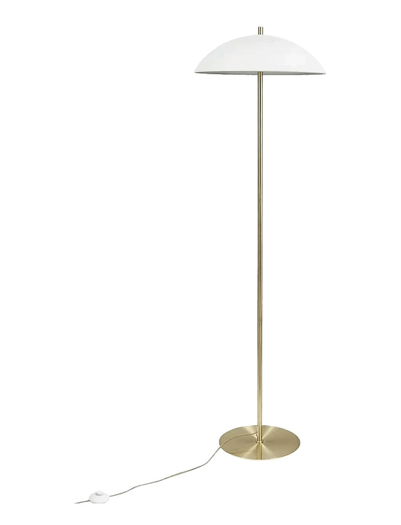 Dyberg Larsen - Globus Gulvlampe Beige/ messing - stehlampen - beige/ brass - 0