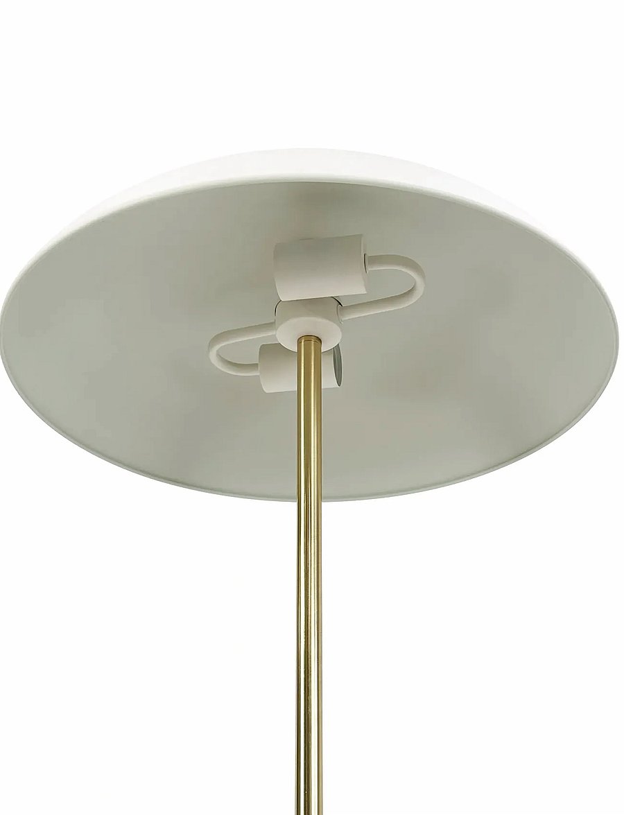 Dyberg Larsen - Globus Gulvlampe Beige/ messing - põrandalambid - beige/ brass - 3