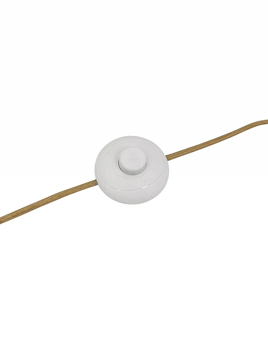 Dyberg Larsen - Globus Gulvlampe Beige/ messing - põrandalambid - beige/ brass - 5