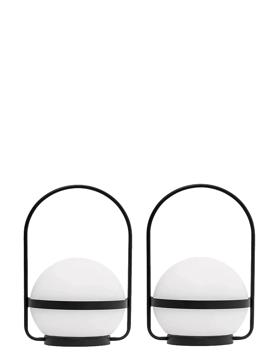 Dyberg Larsen - Summer 10 cm håndlampe out/indoor sort hank - 2 stk - kaasaskantavad lambid - white/ black - 1