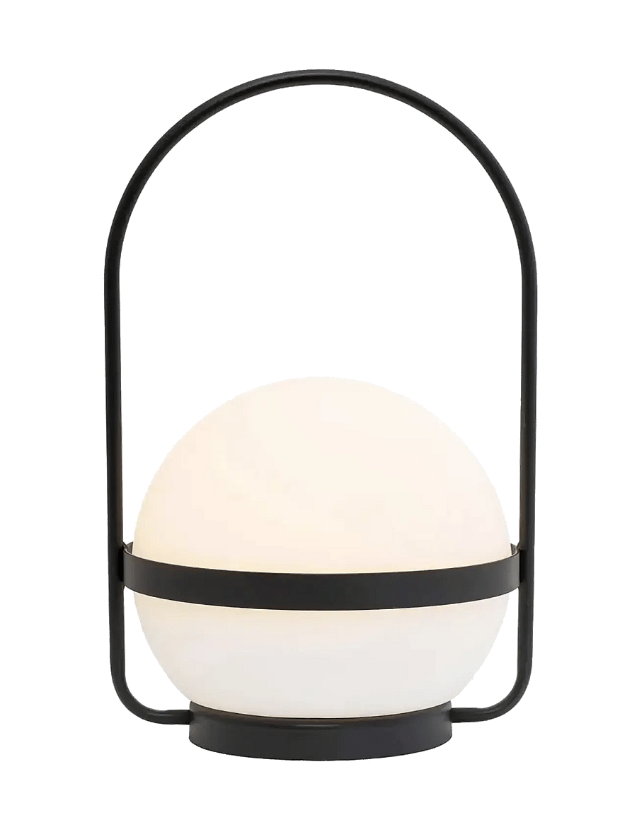 Dyberg Larsen - Summer 10 cm håndlampe out/indoor sort hank - 2 stk - kaasaskantavad lambid - white/ black - 2