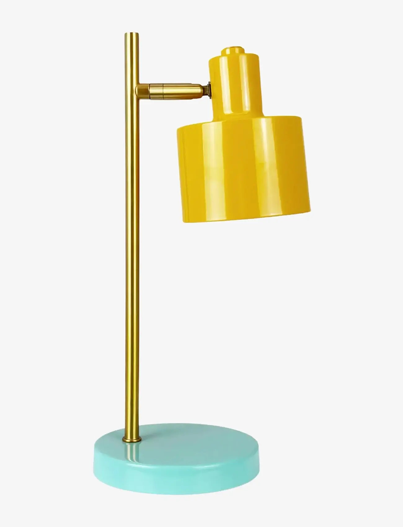 Dyberg Larsen - Ocean mini LED portable karry/ messing/ turkis bordlampe - schreibtisch- & tischlampen - curry/ brass/ turquoise - 0