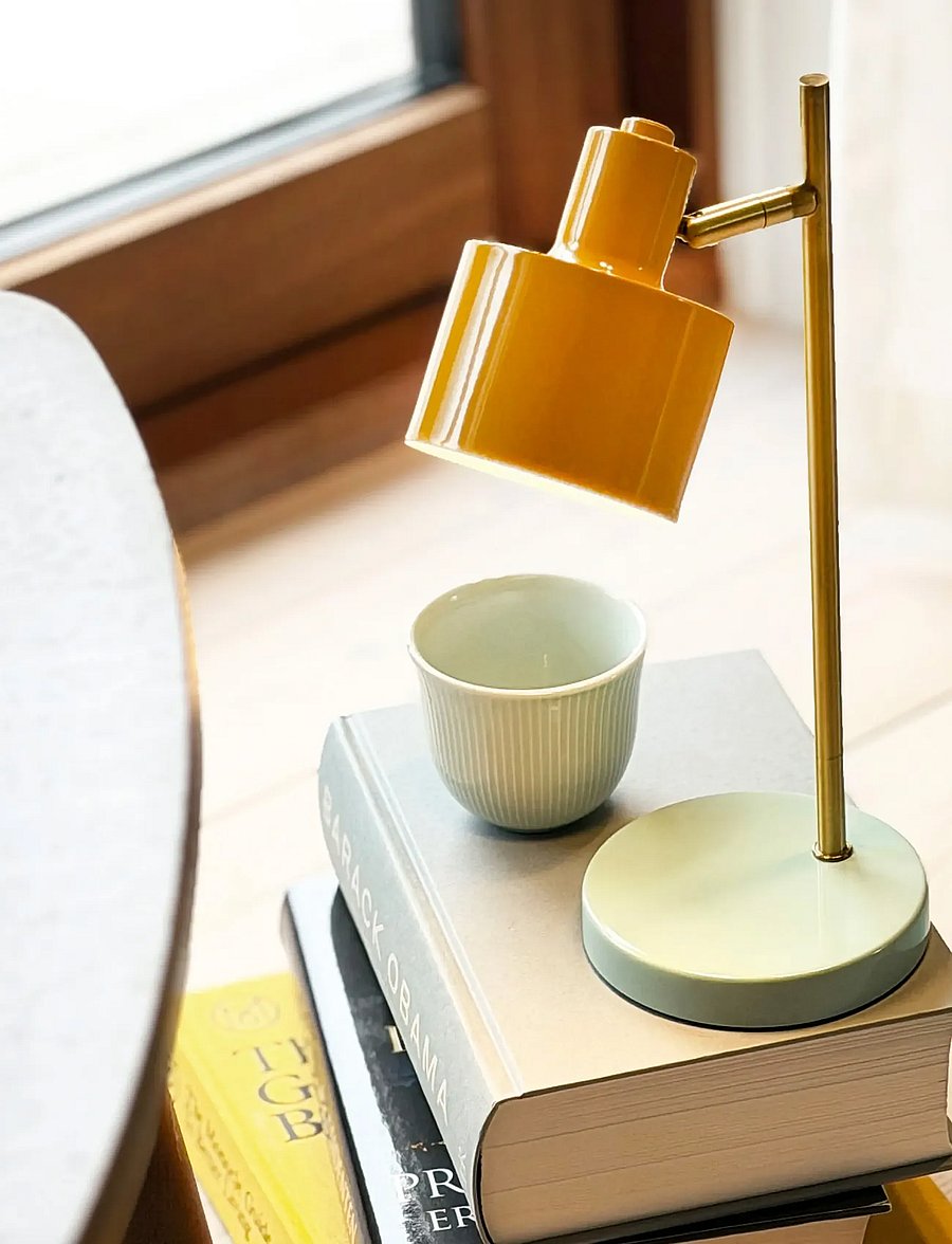 Dyberg Larsen - Ocean mini LED portable karry/ messing/ turkis bordlampe - kaasaskantavad lambid - curry/ brass/ turquoise - 5