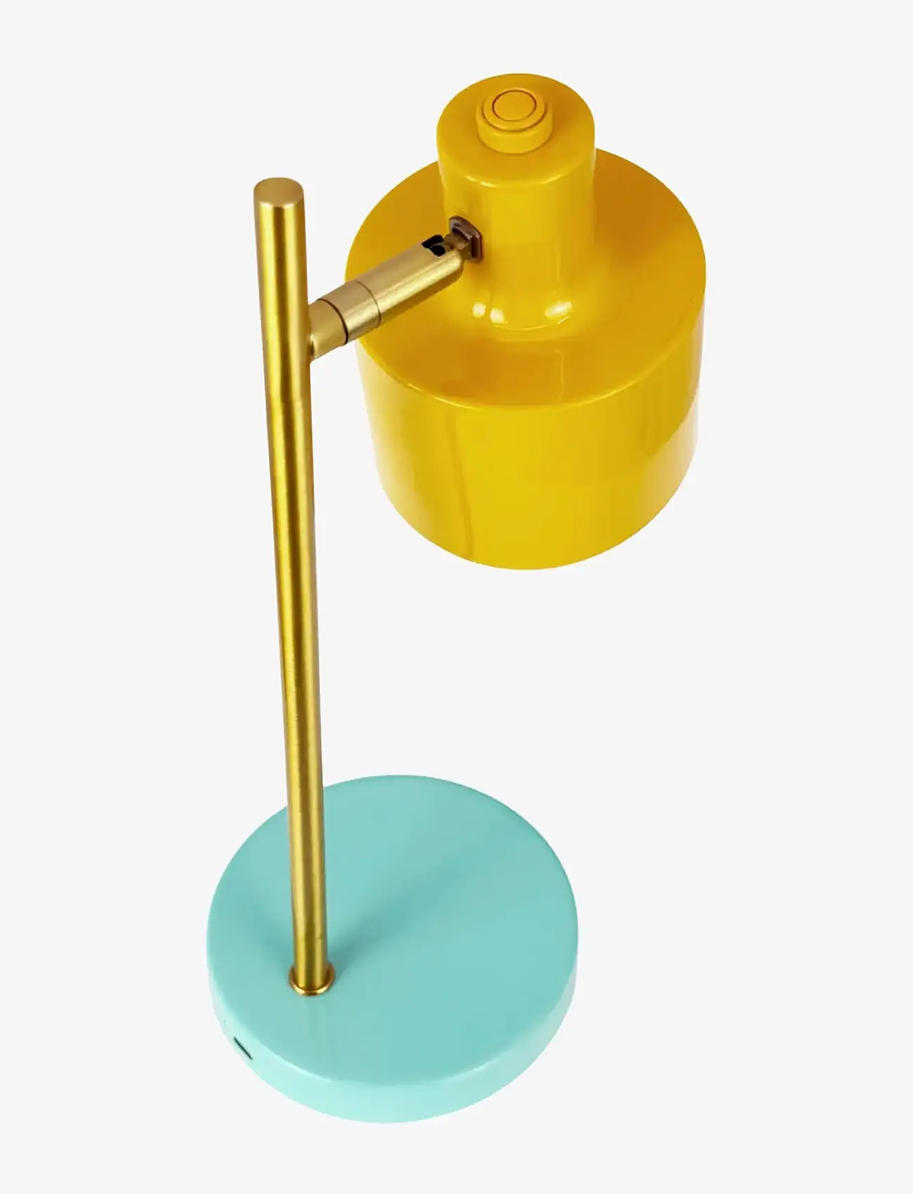 Dyberg Larsen - Ocean mini LED portable karry/ messing/ turkis bordlampe - schreibtisch- & tischlampen - curry/ brass/ turquoise - 2