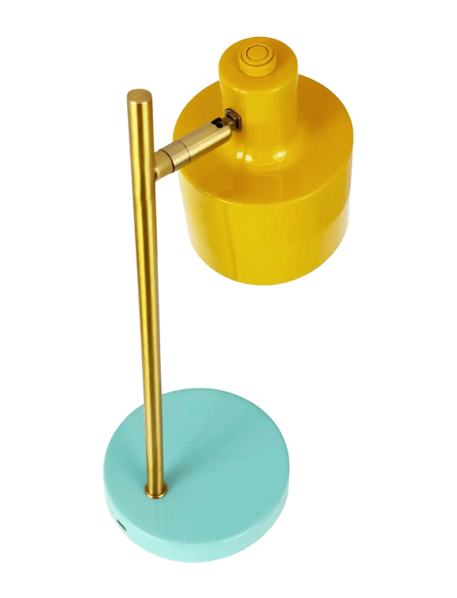 Dyberg Larsen - Ocean mini LED portable karry/ messing/ turkis bordlampe - kaasaskantavad lambid - curry/ brass/ turquoise - 3