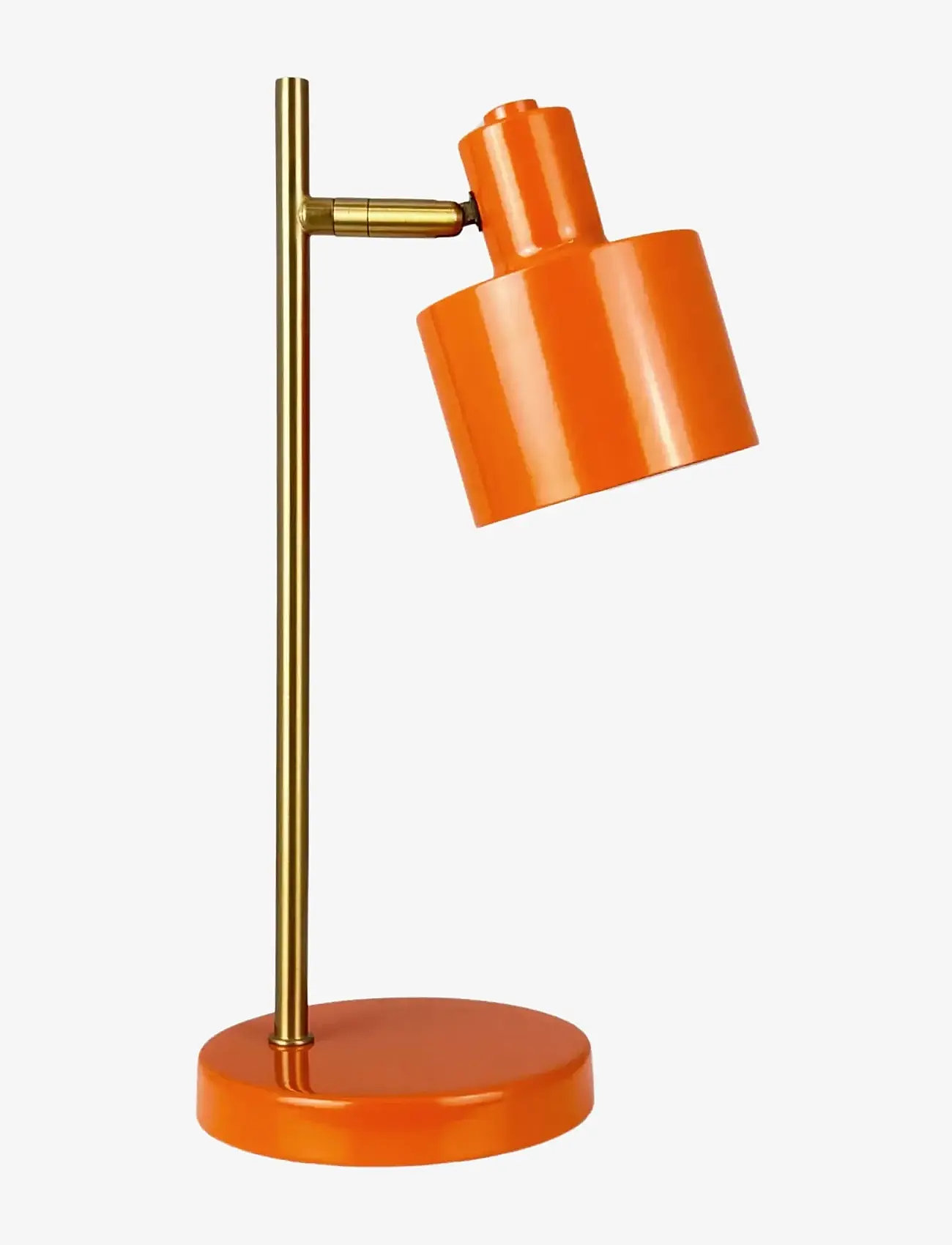 Dyberg Larsen - Ocean mini LED Portable  orange/ messing bordlampe - schreibtisch- & tischlampen - orange/ brass - 1
