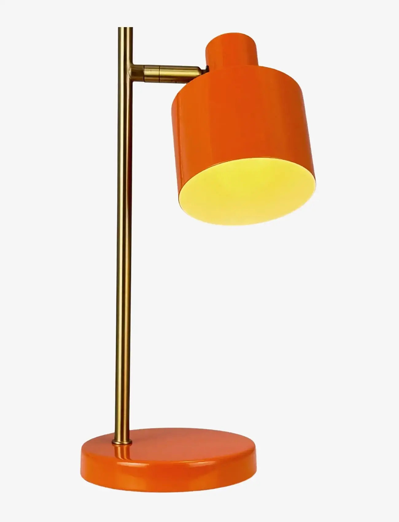 Dyberg Larsen - Ocean mini LED Portable  orange/ messing bordlampe - schreibtisch- & tischlampen - orange/ brass - 2