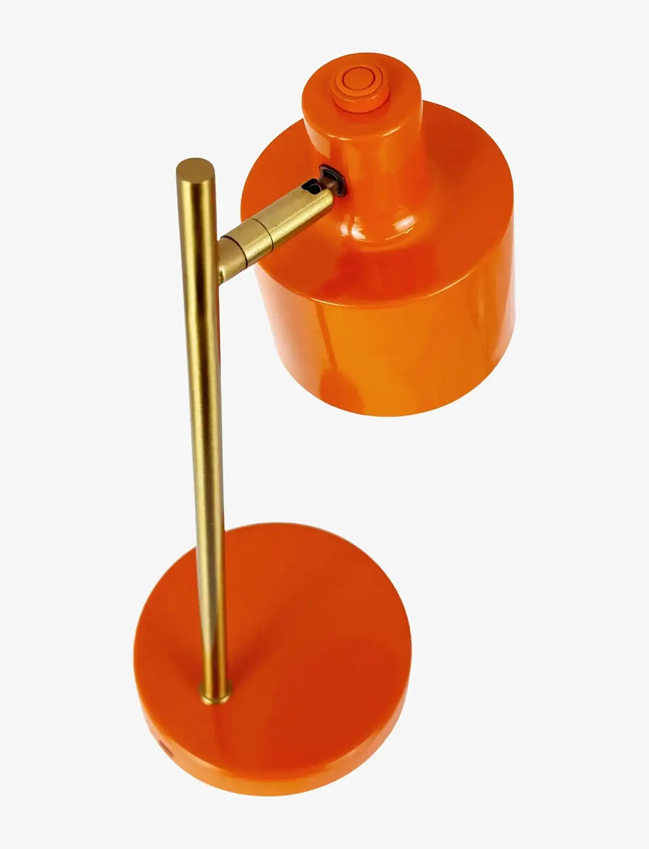 Dyberg Larsen - Ocean mini LED Portable  orange/ messing bordlampe - schreibtisch- & tischlampen - orange/ brass - 3