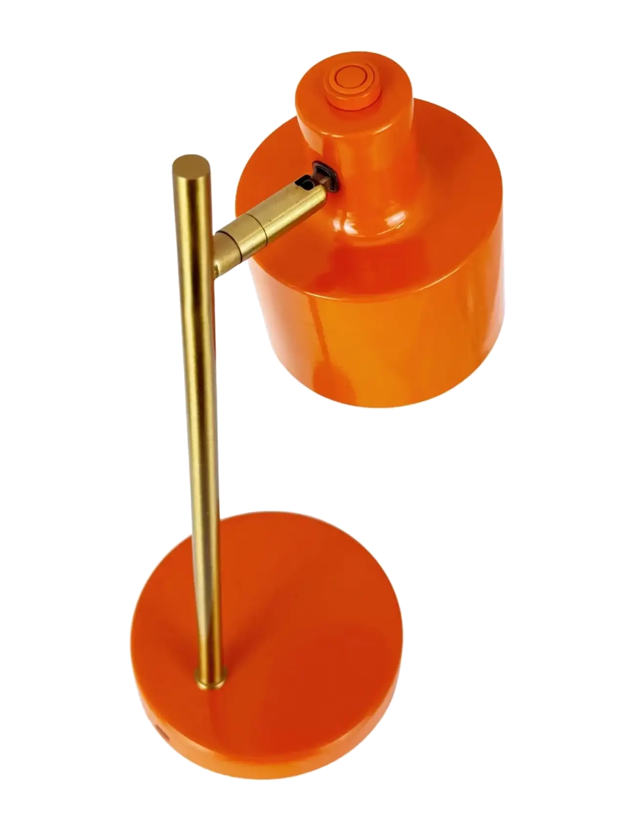 Dyberg Larsen - Ocean mini LED Portable  orange/ messing bordlampe - transportable lamper - orange/ brass - 3