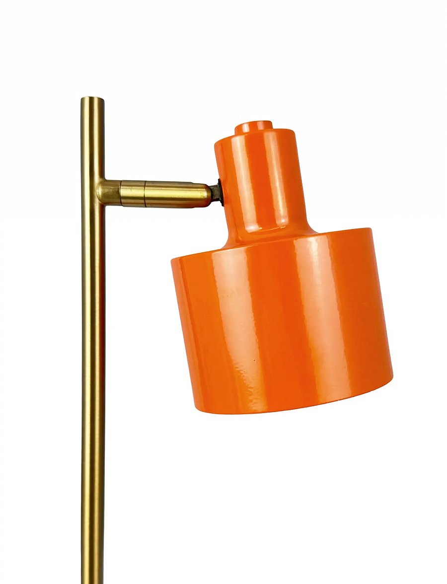 Dyberg Larsen - Ocean mini LED Portable orange/ messing bordlampe - mobile lampen - orange/ brass - 5