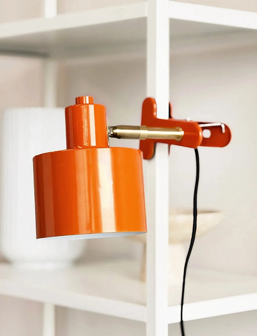 Dyberg Larsen - Ocean klemmelampe orange - wandleuchten - orange - 4