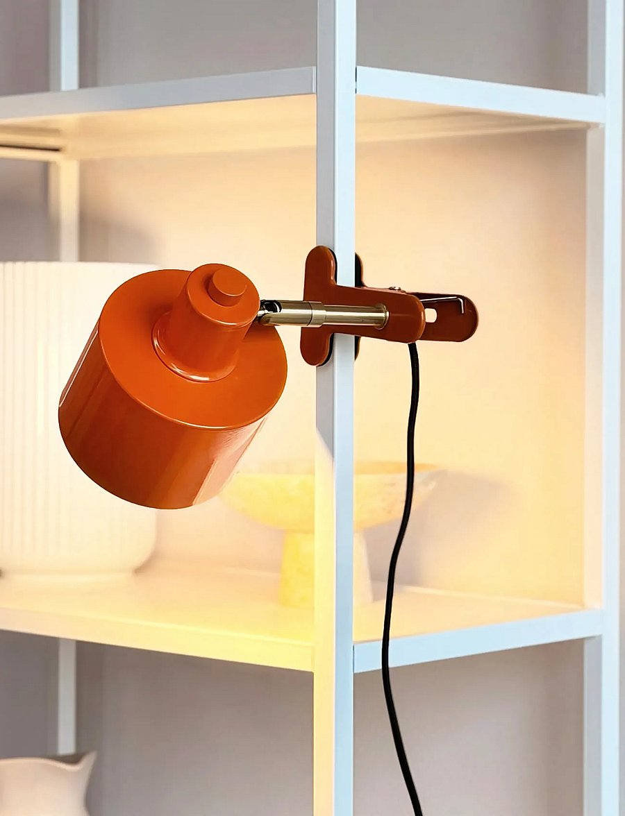 Dyberg Larsen - Ocean klemmelampe orange - wandleuchten - orange - 5