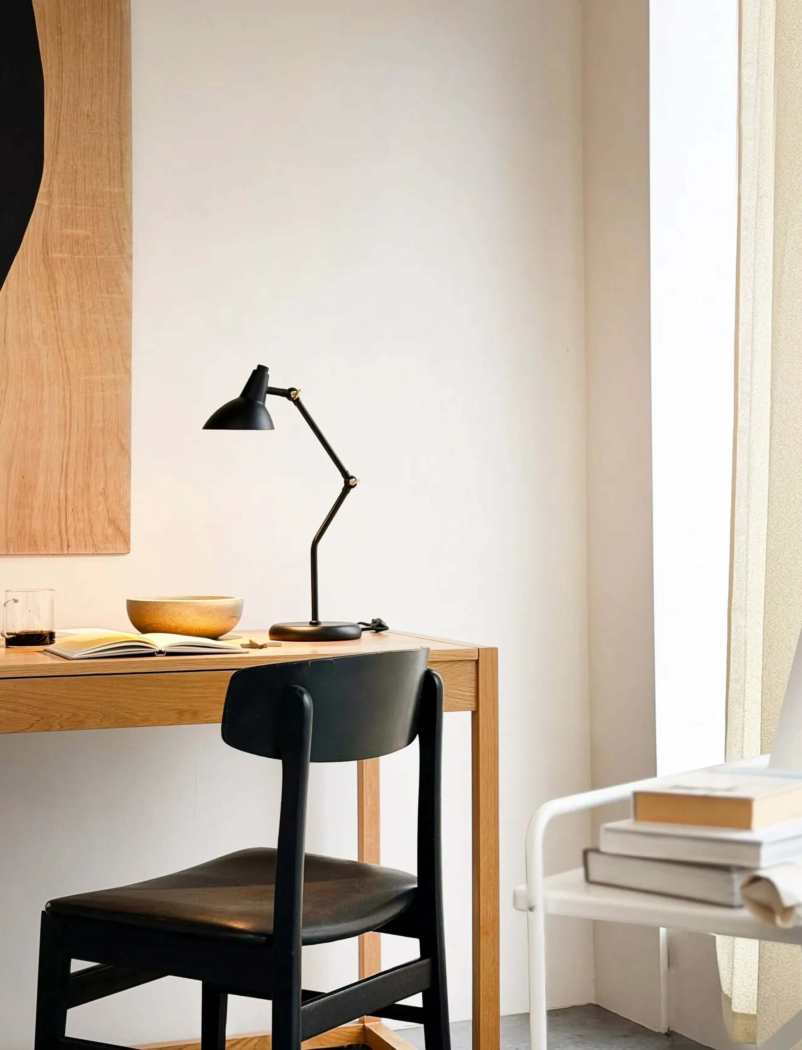 Dyberg Larsen Vela Bord Sort, One Size, Lamps, Schwarz - Table Homeware