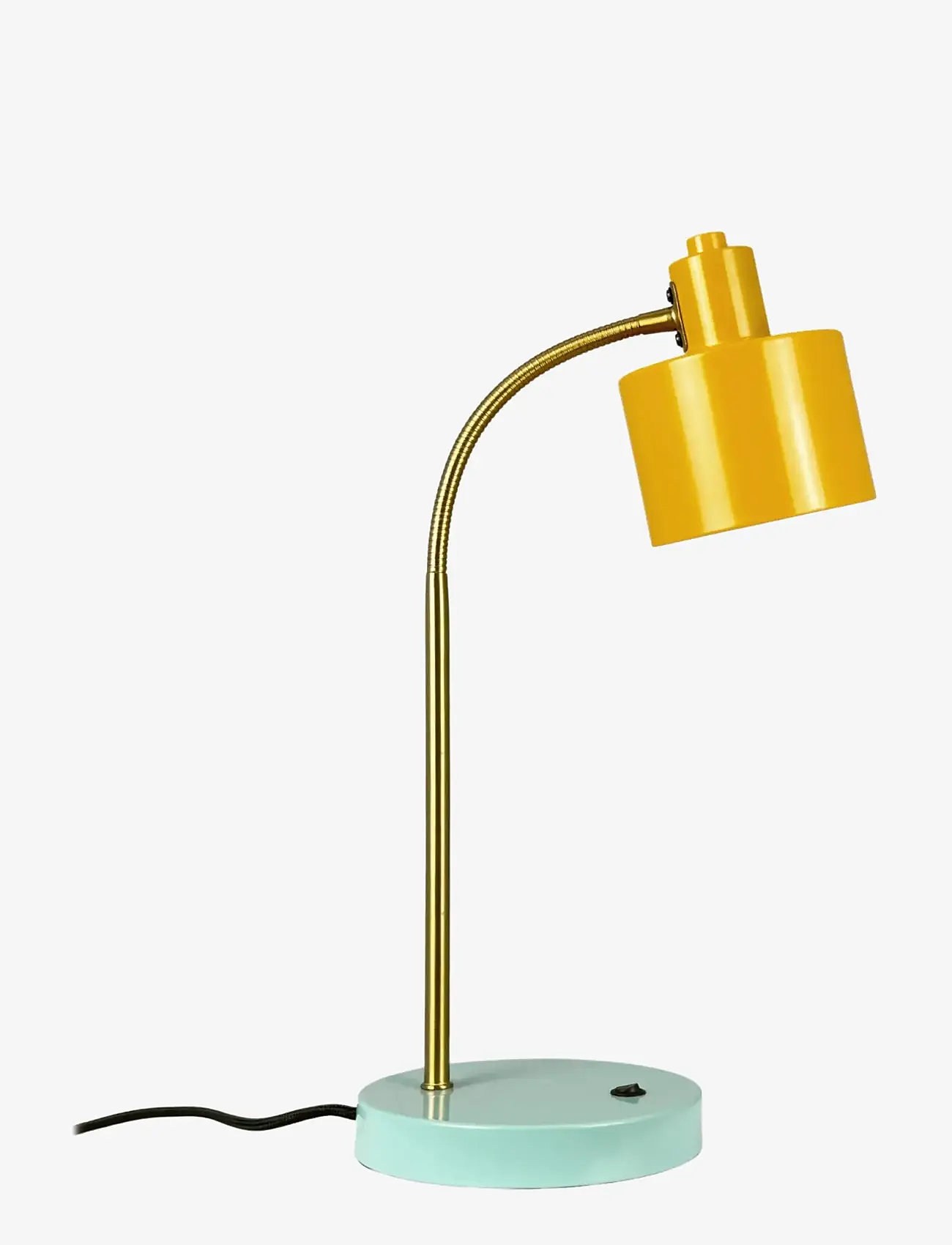 Dyberg Larsen - Ocean karry/ messing/ turkis flex bordlampe - schreibtisch- & tischlampen - curry/ brass/ turquoise - 0