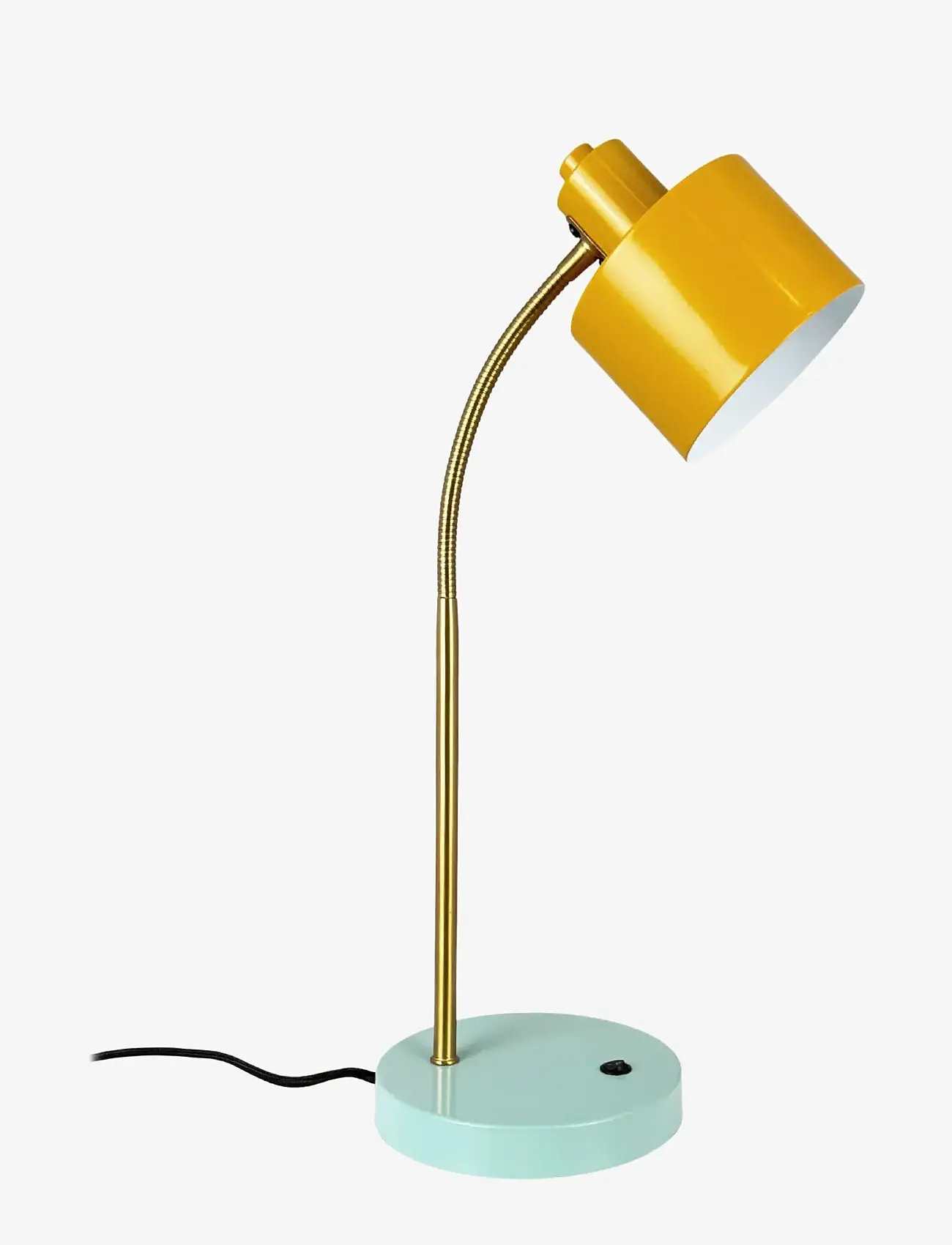 Dyberg Larsen - Ocean karry/ messing/ turkis flex bordlampe - schreibtisch- & tischlampen - curry/ brass/ turquoise - 1