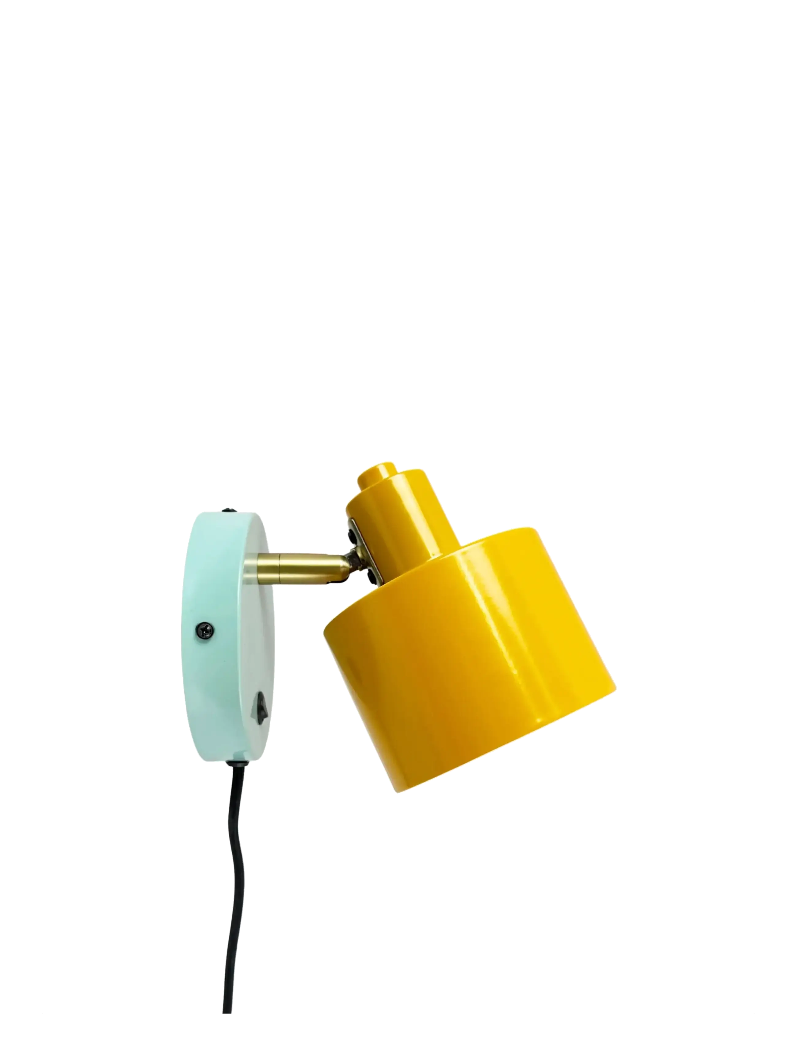 Dyberg Larsen Ocean karry/ messing/ turkis væglampe kort arm - Beleuchtung - CURRY/ BRASS/ TURQUOISE / yellow