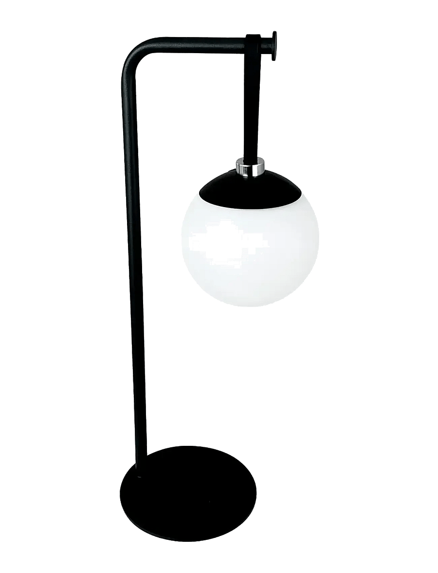 Dyberg Larsen - Odin lysbold med bordstander - kaasaskantavad lambid - black/ white - 3