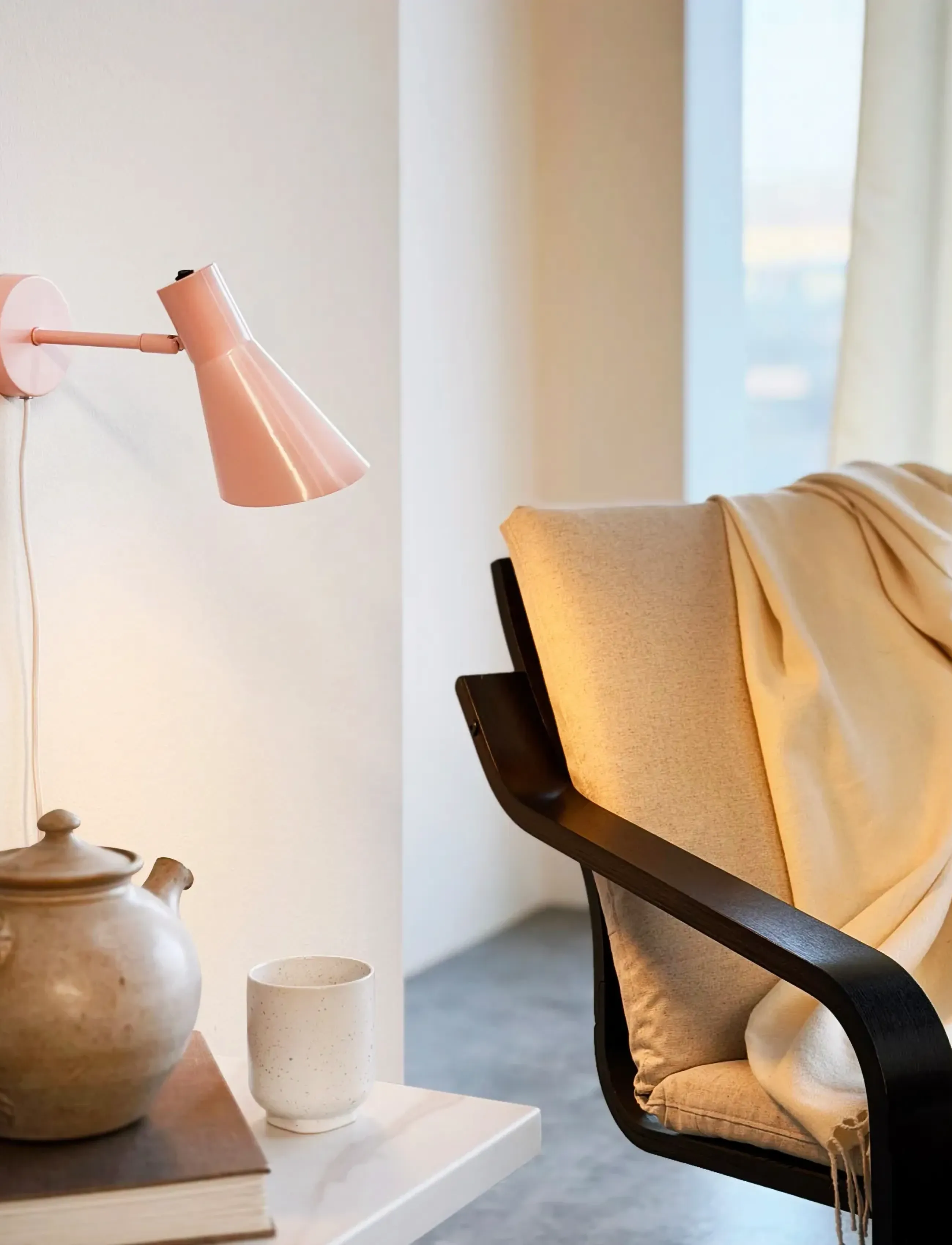 Dyberg Larsen Dl12 Væglampe Pink, One Size, Lamps, Rosa - Wall Homeware