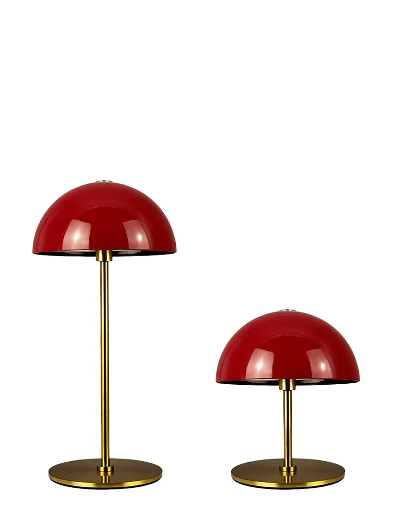 Dyberg Larsen - ALONG LED Minibordlampe mørkerød/messing 2 stk. i æske - laualambid - dark red/ brass - 0