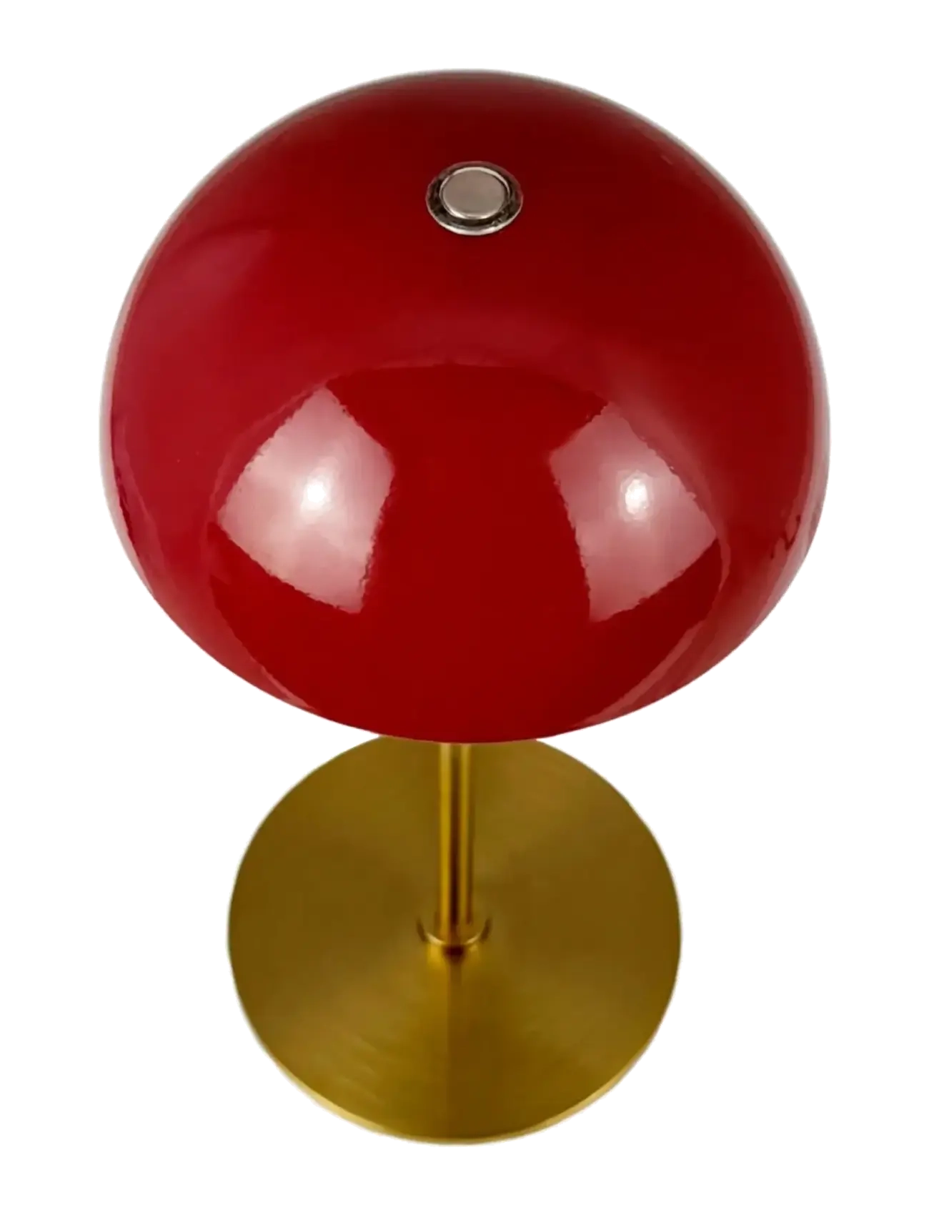 Dyberg Larsen - ALONG LED Minibordlampe mørkerød/messing 2 stk. i æske - transportable lamper - dark red/ brass - 3