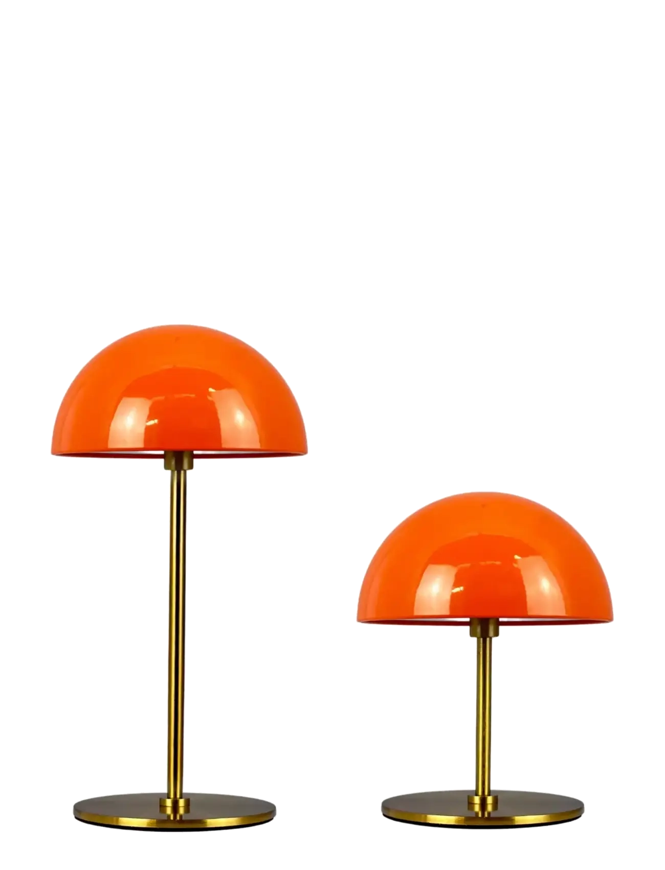 Dyberg Larsen ALONG LED Minibordlampe orange/messing 2 stk. i æske - Stalinės lempos - ORANGE/ BRASS / orange