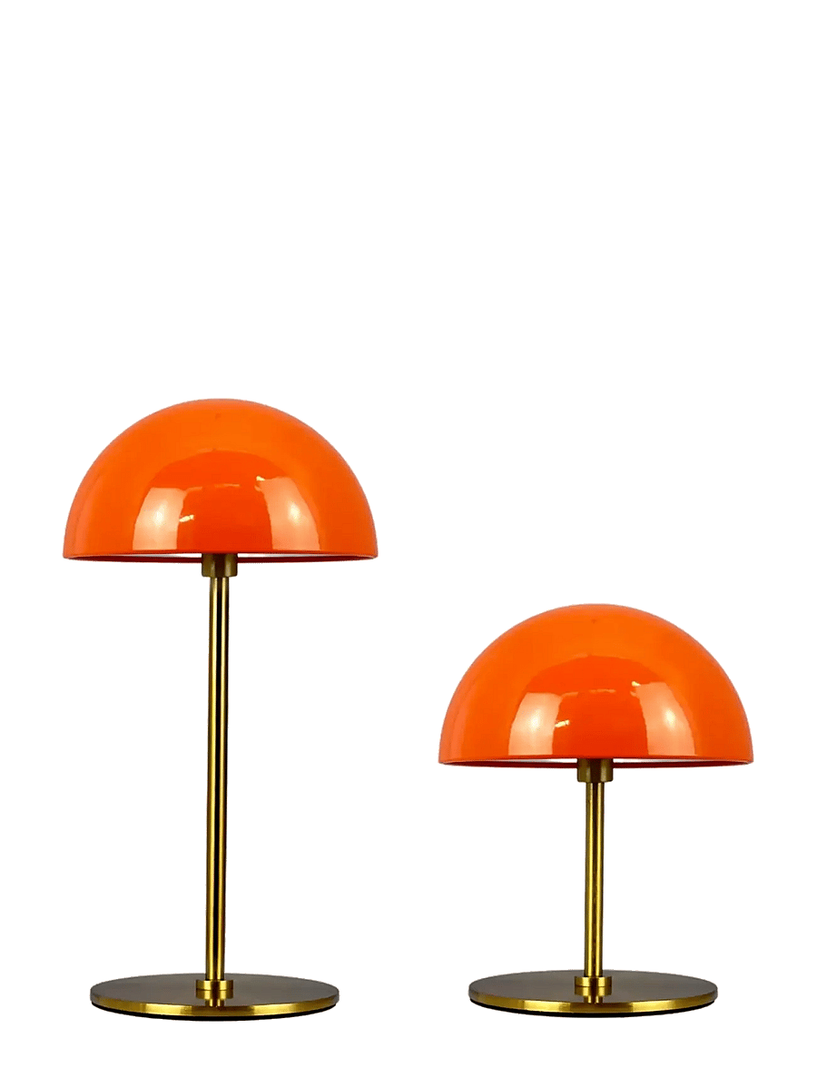 Dyberg Larsen - ALONG LED Minibordlampe orange/messing 2 stk. i æske - mobile lampen - orange/ brass - 1