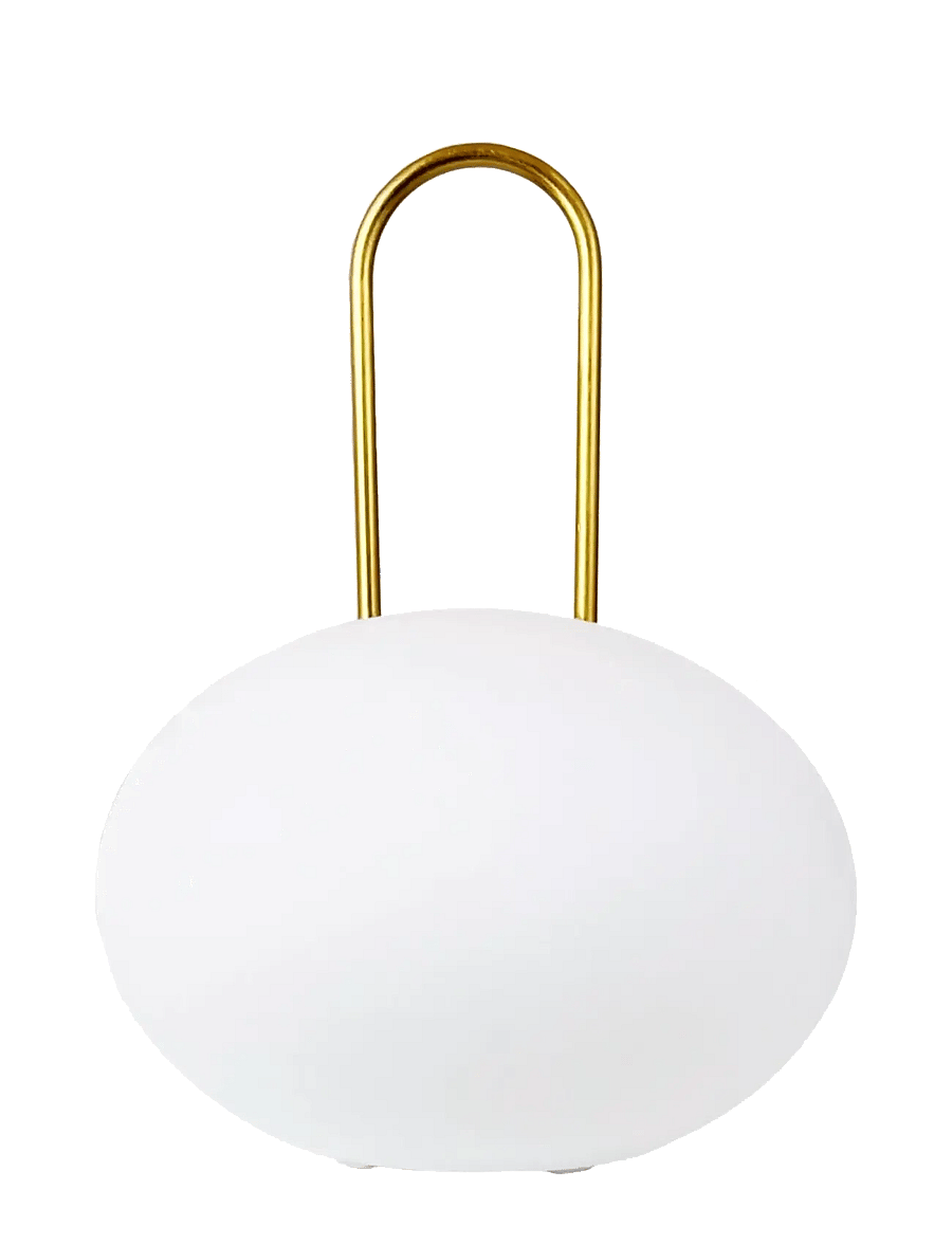 Dyberg Larsen - Ellipse LED Lanterne - laternen - white/ brass - 1