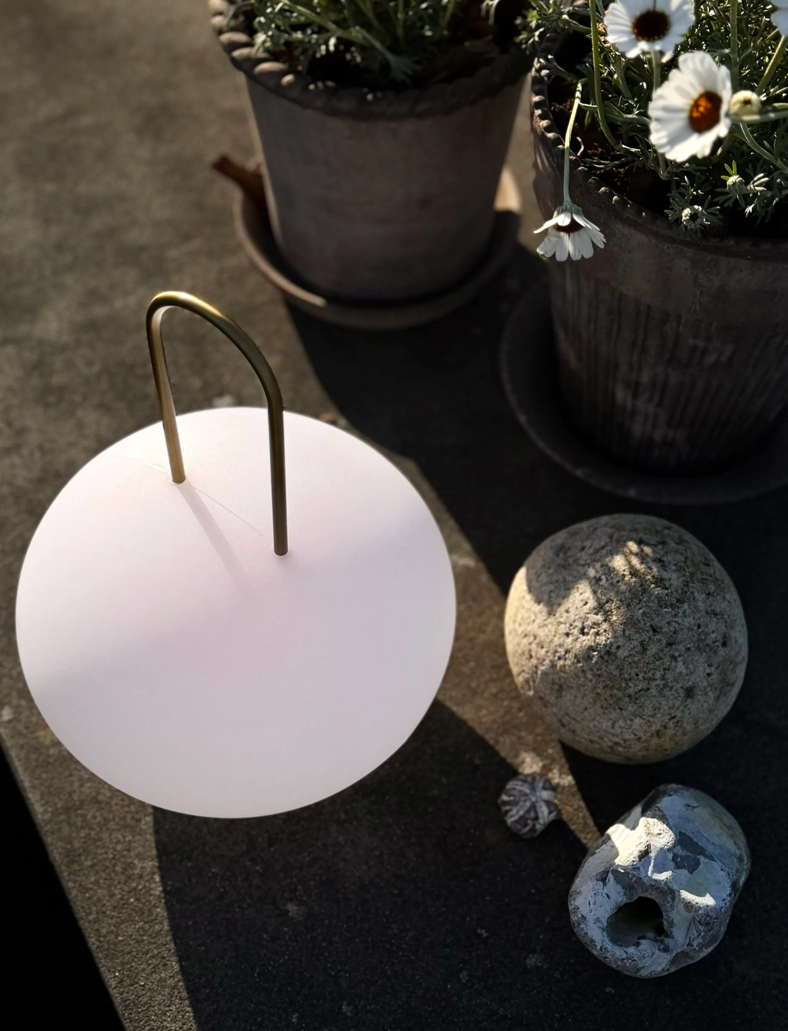 Dyberg Larsen - Ellipse LED Lanterne - lanterner - white/ brass - 5