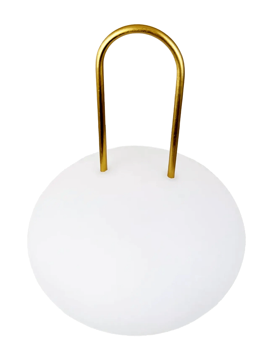 Dyberg Larsen - Ellipse LED Lanterne - laternen - white/ brass - 2
