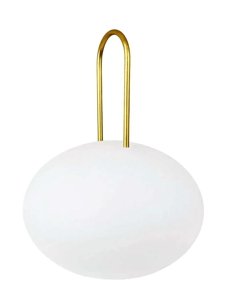 Dyberg Larsen - Ellipse LED Lanterne - laternen - white/ brass - 3
