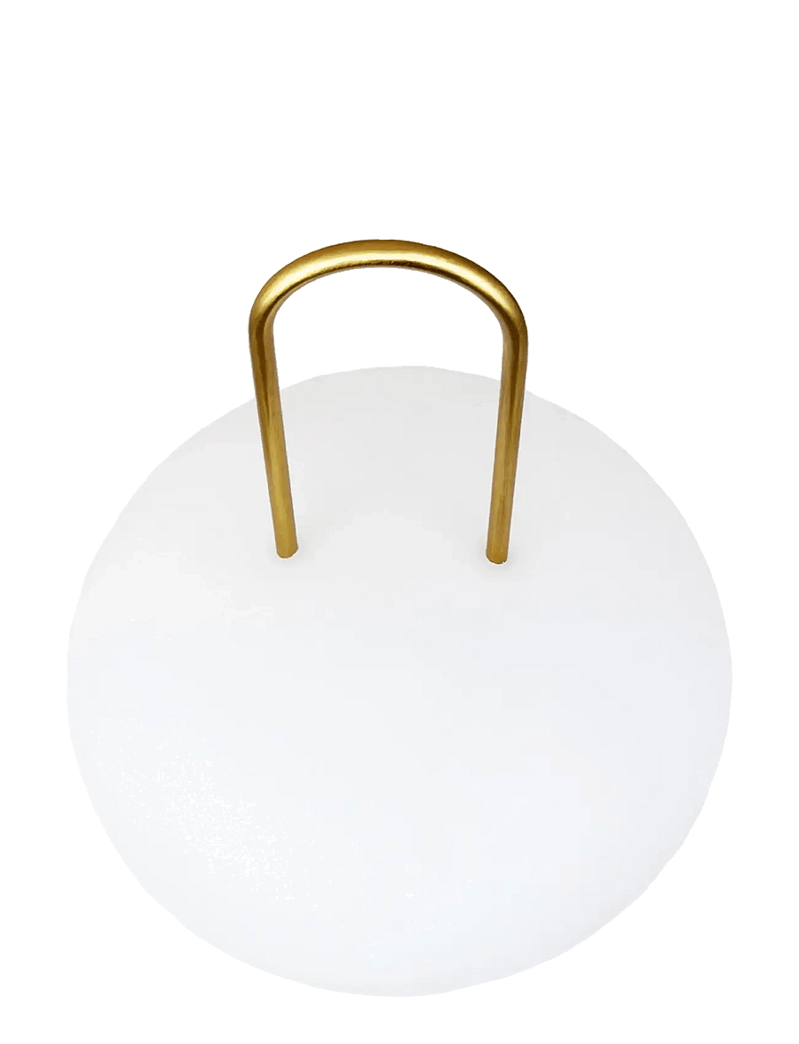 Dyberg Larsen - Ellipse LED Lanterne - laternad - white/ brass - 4