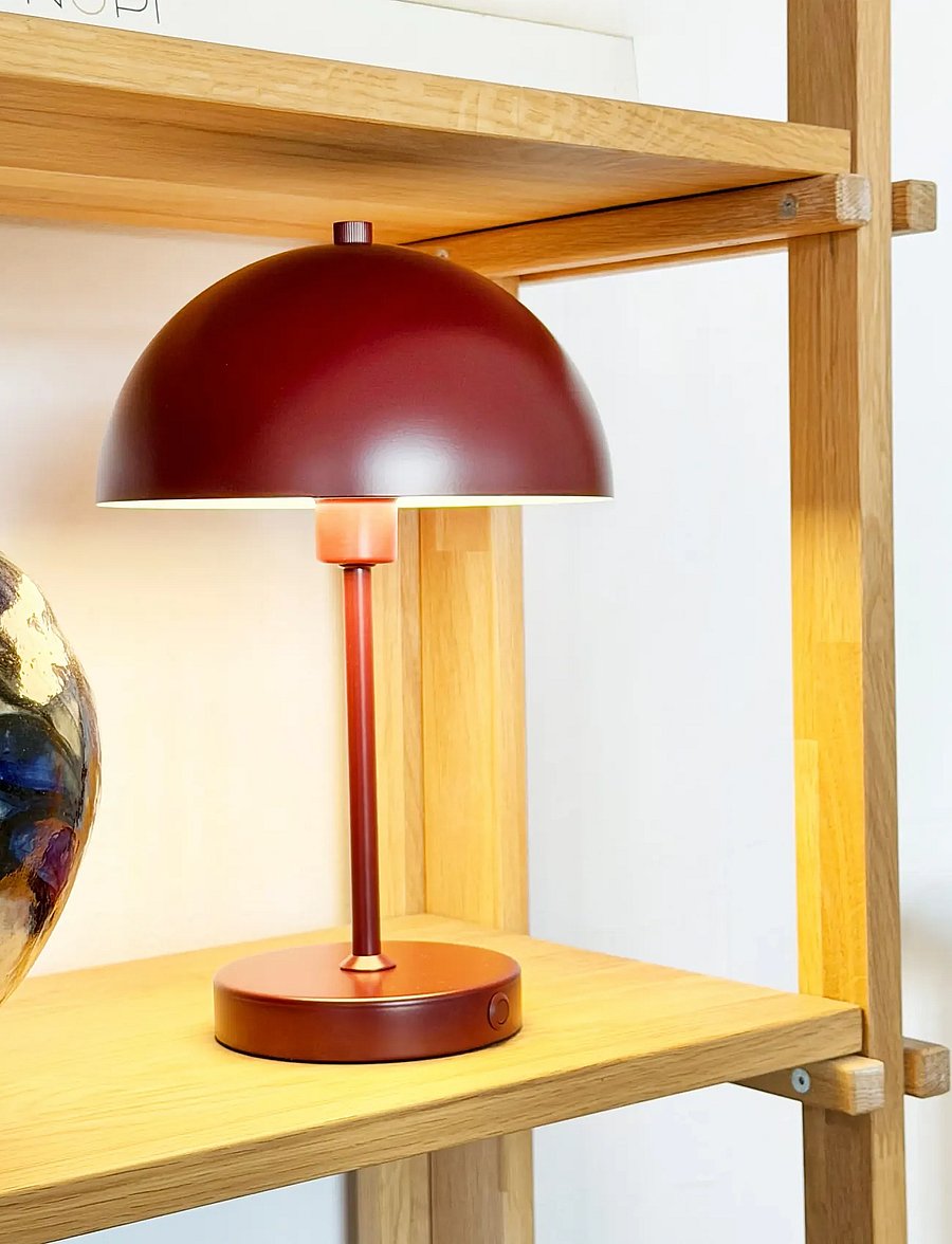 Dyberg Larsen - Stockholm LED Table Lamp V2.0 - staliniai šviestuvai - dark red - 5