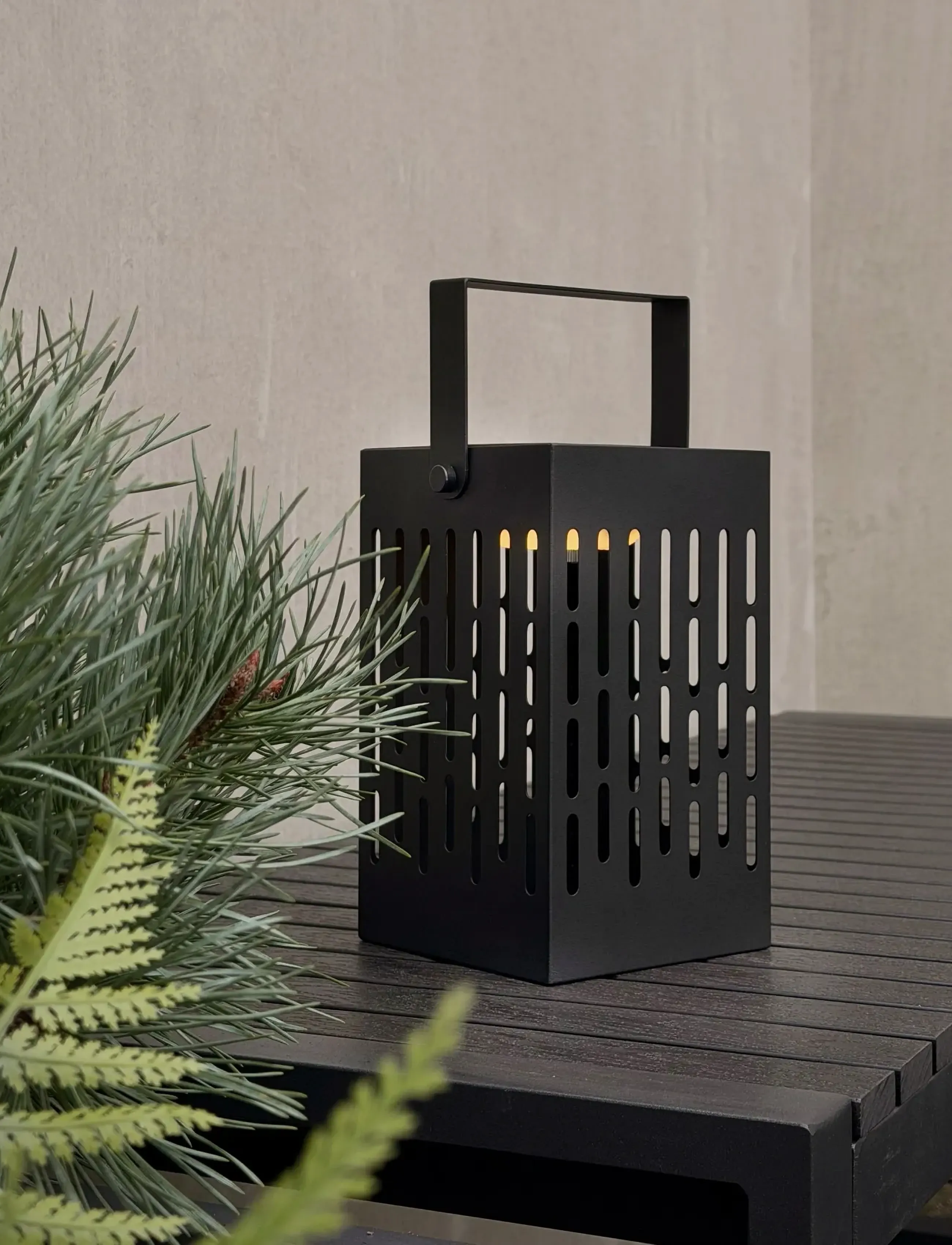 Dyberg Larsen Luma Solar Lanterne Sort, One Size, Outdoor Lighting, Schwarz - Lanterns, Homeware