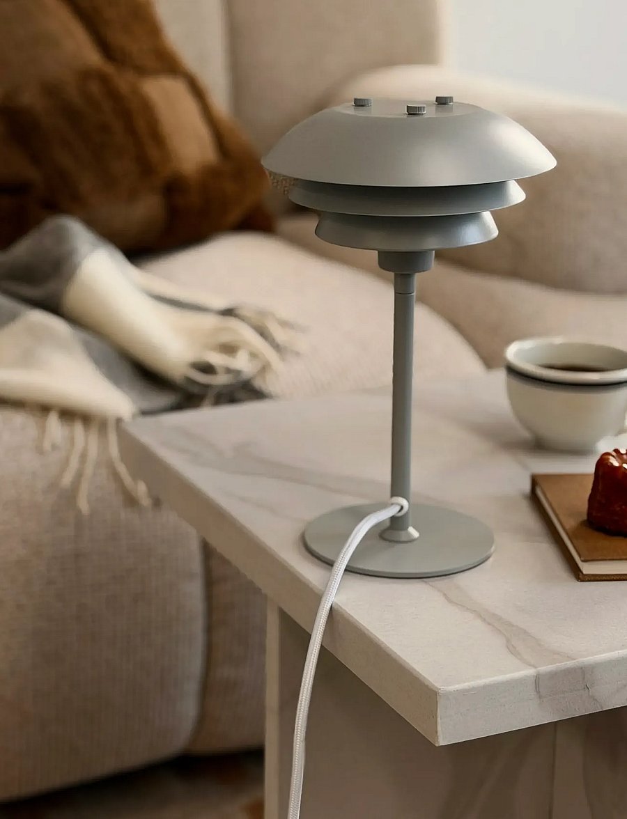 Dyberg Larsen - Sixteen Table Lamp - schreibtisch- & tischlampen - grey - 2