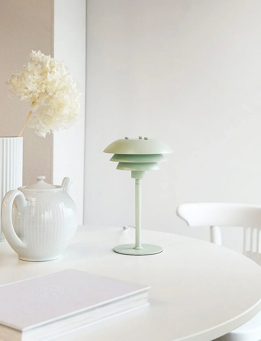 Dyberg Larsen - Sixteen Table Lamp - schreibtisch- & tischlampen - mint - 0