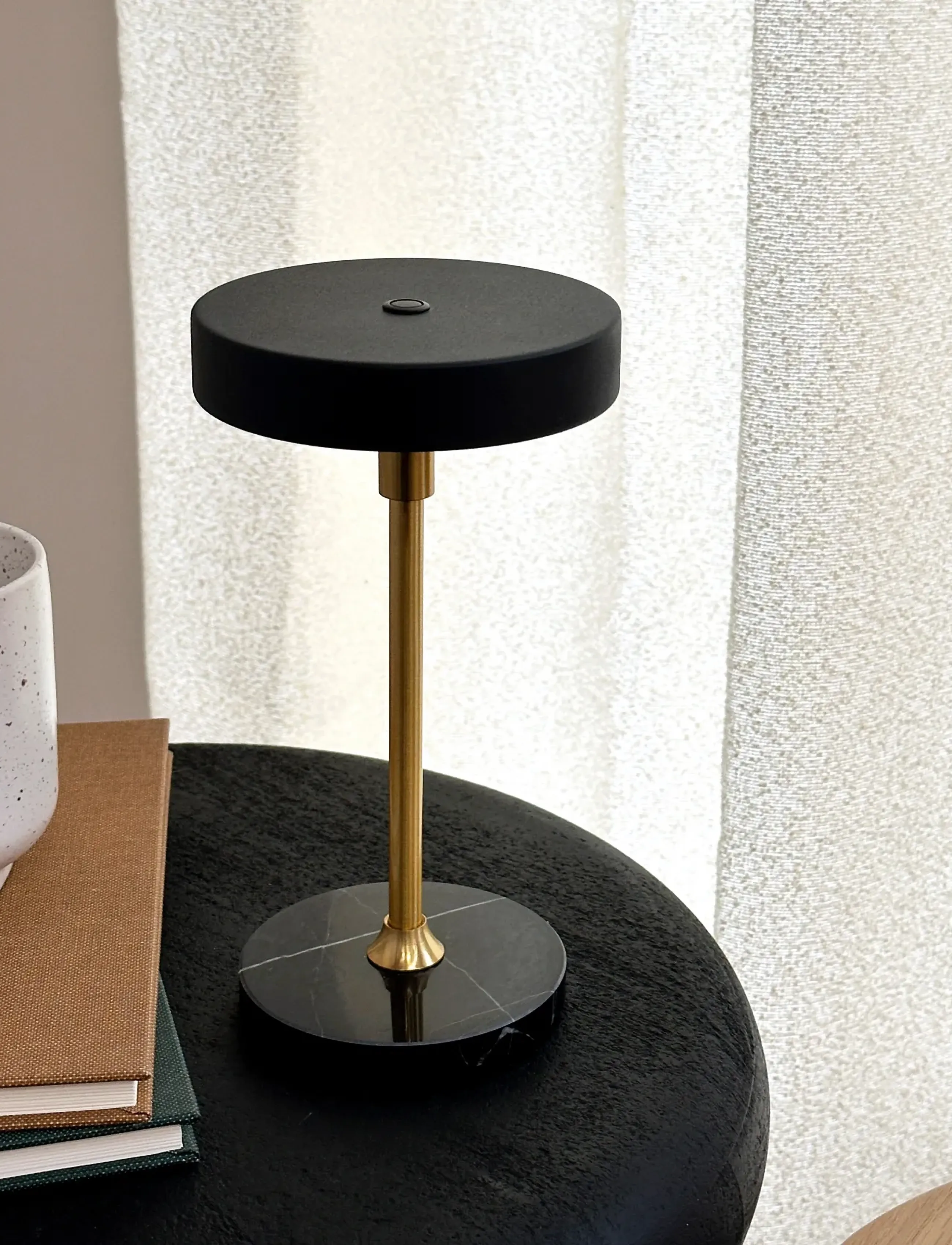 Dyberg Larsen Moonlight Led Mini Genopladelig Bordlampe Sort, One Size, Lamps, Schwarz - Table Homeware