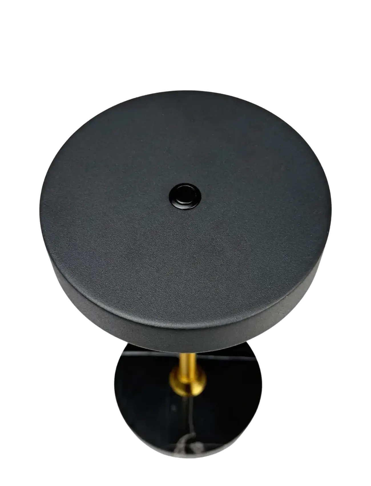 Dyberg Larsen - MOONLIGHT LED mini genopladelig bordlampe sort - bordlamper - black/ marble/ brass - 4