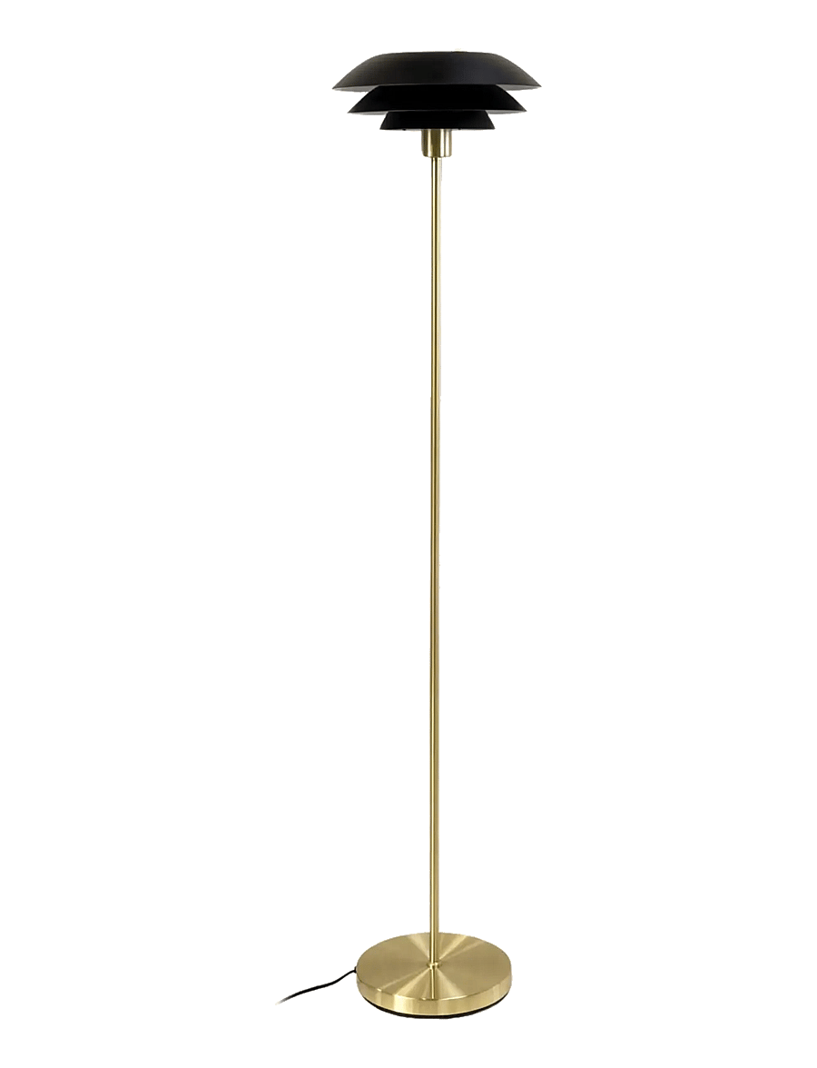 Dyberg Larsen - DL31 gulvlampe sort/ messing - grindų šviestuvai - black/ brass - 1